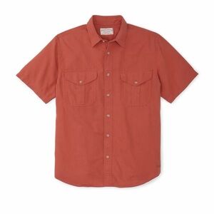 Filson Short Sleeve Alaskan Guide Shirt in Faded Brick size 3XL